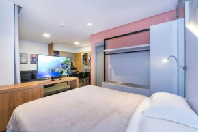 AION suítes 204 - Compacto e luxuoso Loft - Rooftop com piscina e academia - À poucos passos da praia